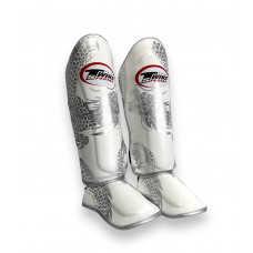 Защита голени Twins Special FSGL10-49 white silver - L