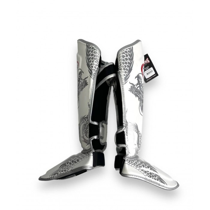 Защита голени Twins Special FSGL10-49 white silver - S