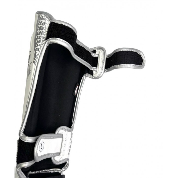 Защита голени Twins Special FSGL10-49 white silver - S