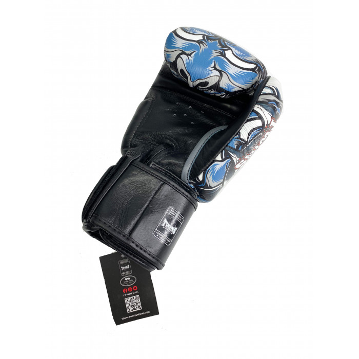 Боксерские перчатки Twins FBGVL3-58 (Кабуки) grey 8 oz
