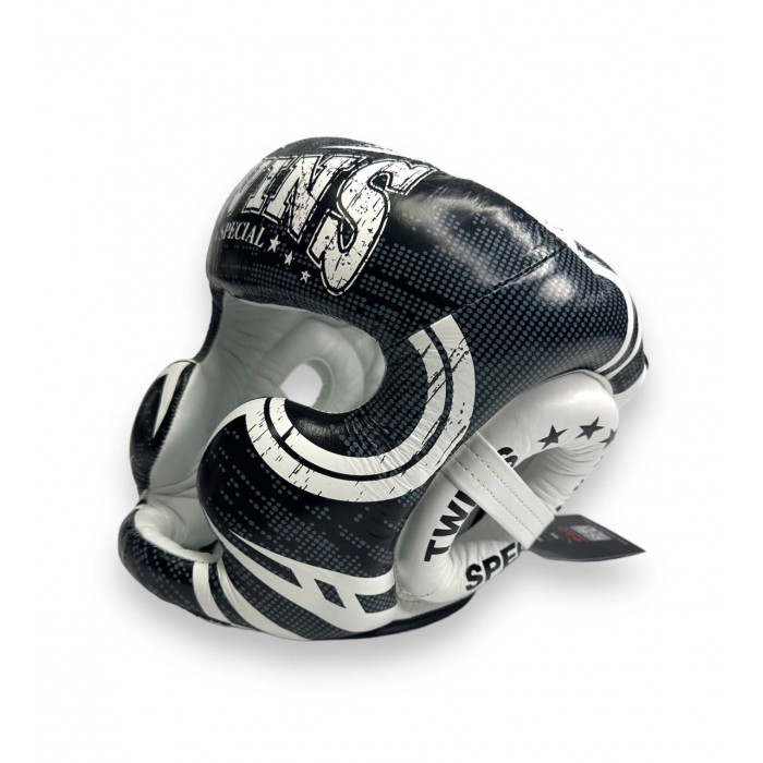 Шлем боксерский Twins Special FHGL3-TW5 black white M