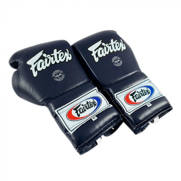 Перчатки боксерские на шнурке Fairtex BGL7 blue 10 oz