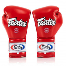 Перчатки боксерские на шнурке Fairtex BGL7 red 10 oz