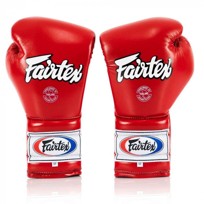Перчатки боксерские на шнурке Fairtex BGL7 red 10 oz