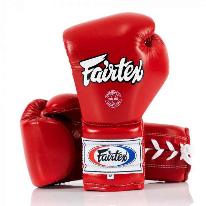 Перчатки боксерские на шнурке Fairtex BGL7 red 10 oz