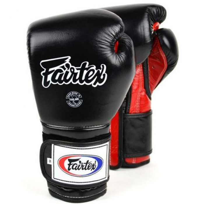Боксерские перчатки Fairtex BGV9 black red 16 oz