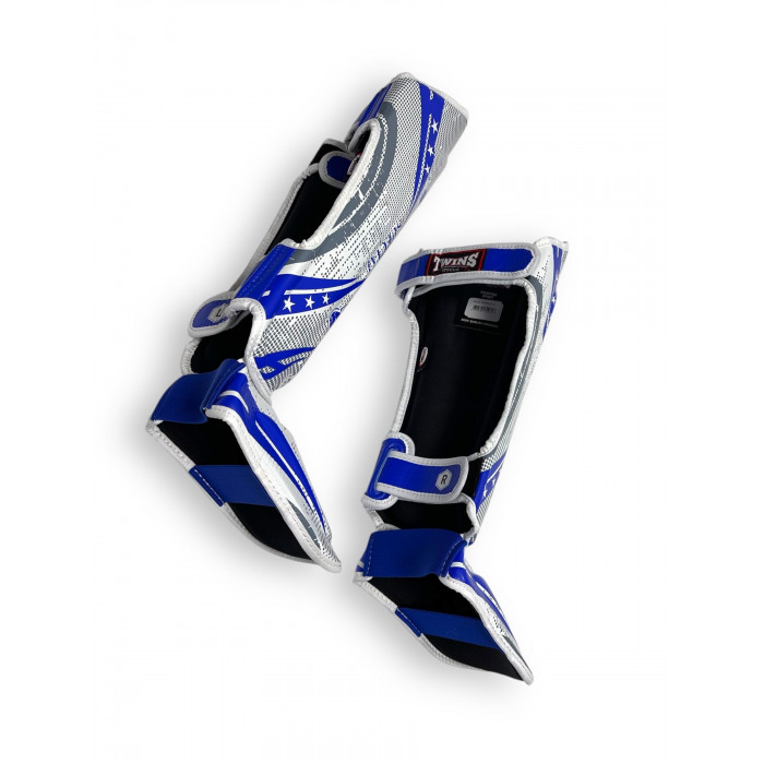 Защита голени Twins Special FSGL10-TW5 white blue XL