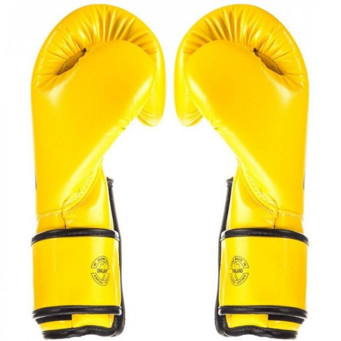 Боксерские перчатки Fairtex BGV14 yellow 16 oz