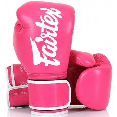 Боксерские перчатки Fairtex BGV14 pink-white 14 oz