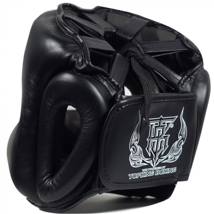 Боксерский шлем с бампером Top King TKHGPT black L