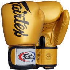 Боксерские перчатки Fairtex BGV19 gold 10 oz