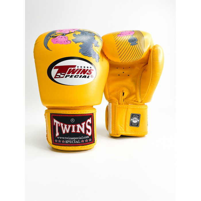 Боксерские перчатки Twins FBGVL3-13 yellow 14 oz
