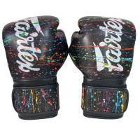 Боксерские перчатки Fairtex BGV14 Painter color black 14 oz