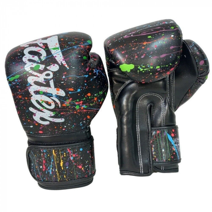Боксерские перчатки Fairtex BGV14 Painter color black 14 oz