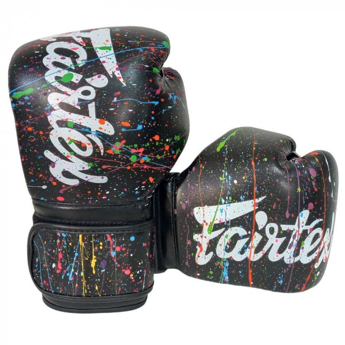 Боксерские перчатки Fairtex BGV14 Painter color black 16 oz