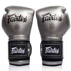 Боксерские перчатки Fairtex BGV9C-PLUS gun metallic 18 oz