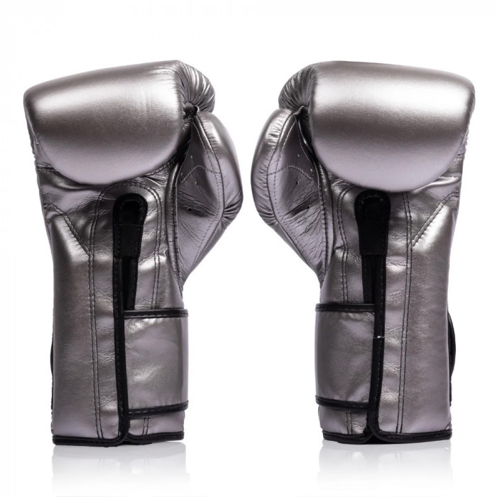 Боксерские перчатки Fairtex BGV9C-PLUS gun metallic 18 oz