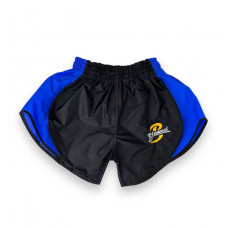 Шорты для бокса Blegend Powerhous black blue - 2XL