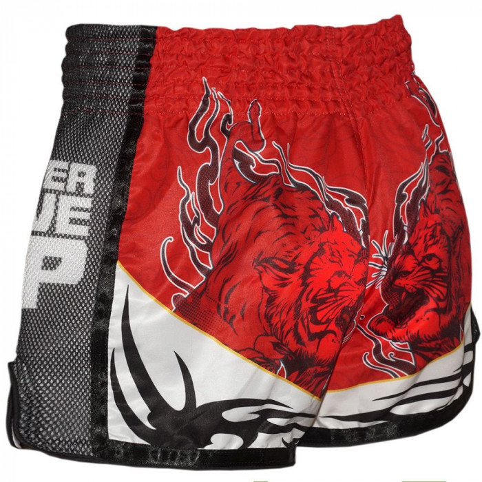 Шорты для бокса BORN TO BE TIGER WHITE-RED M