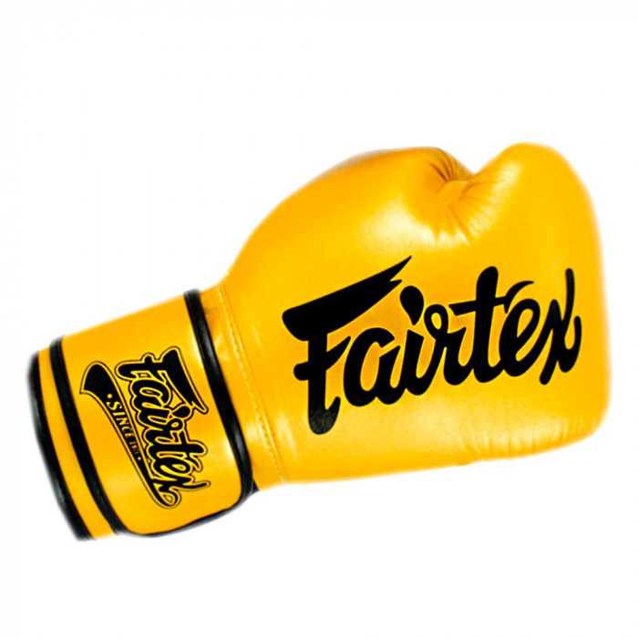 Боксерские перчатки Fairtex BGV18 Yellow 14 oz