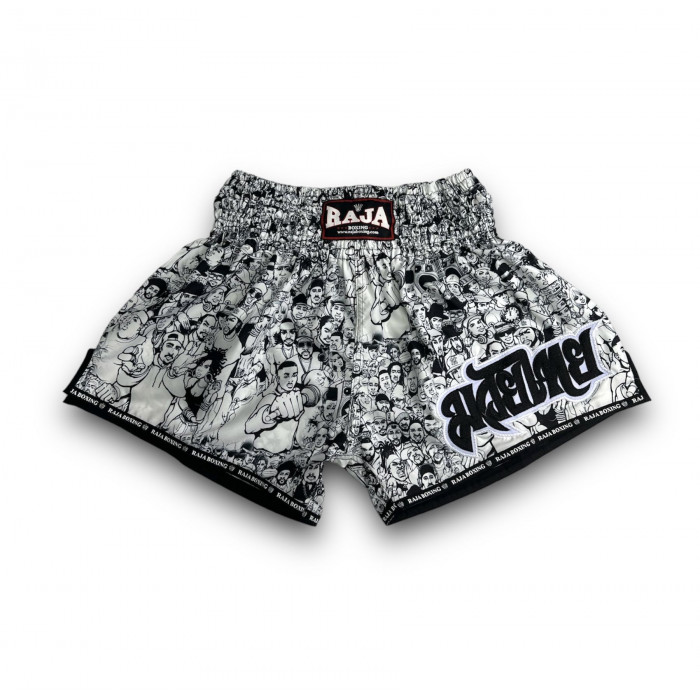 Шорты для бокса Raja white black n1 L