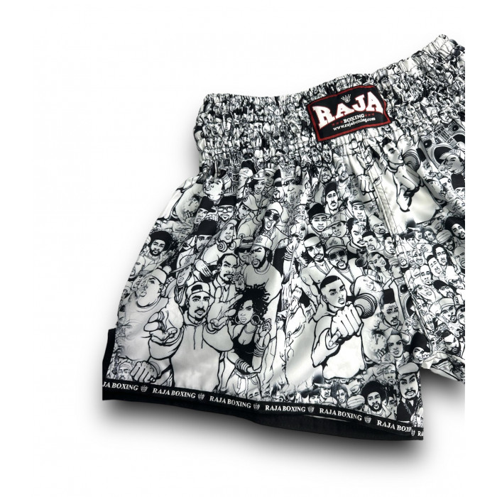 Шорты для бокса Raja white black n1 S