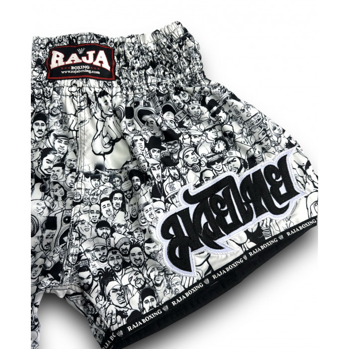 Шорты для бокса Raja white black n1 S
