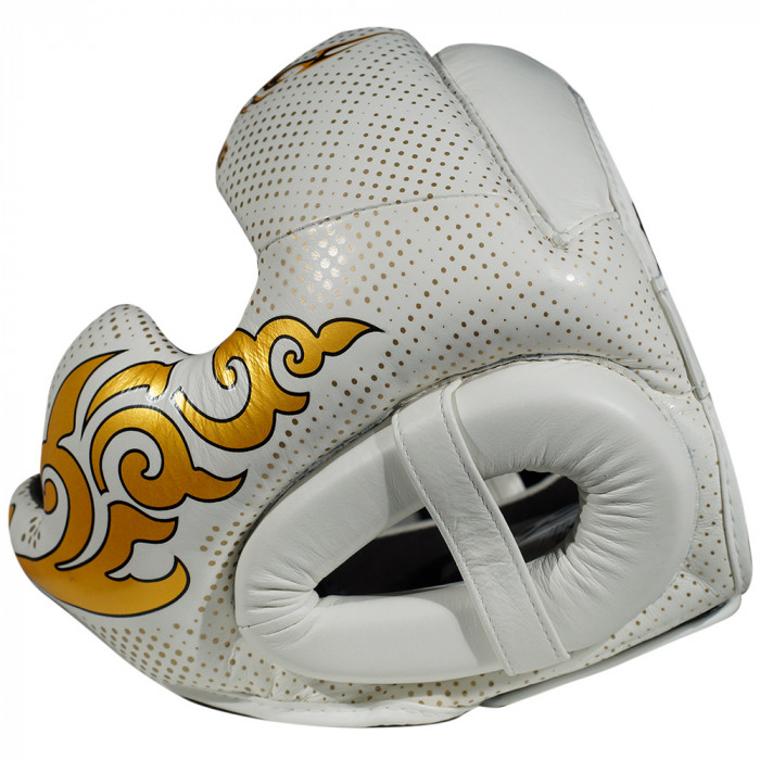 Боксерский шлем Top King Kanok white XL