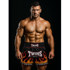 Шорты для бокса Twins Special TBS Flame L