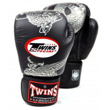 Боксерские перчатки Twins FBGVL3-23 black silver 10 oz