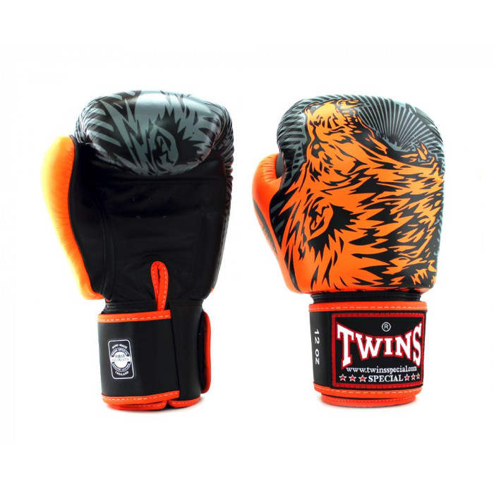 Боксерские перчатки Twins Special FBGVL50 orange 16 oz