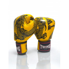 Боксерские перчатки Twins Special FBGVL3-49 yellow black 12 oz