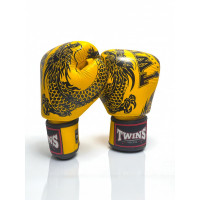 Боксерские перчатки Twins Special FBGVL3-49 yellow black 16 oz