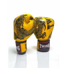 Боксерские перчатки Twins Special FBGVL3-49 yellow black 16 oz