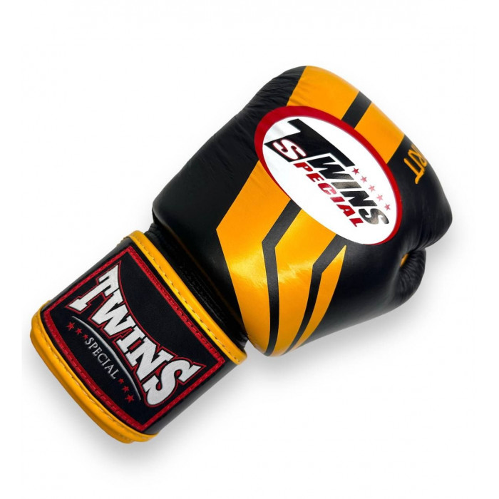 Боксерские перчатки Twins FBGVL3-43 yellow black 10 oz