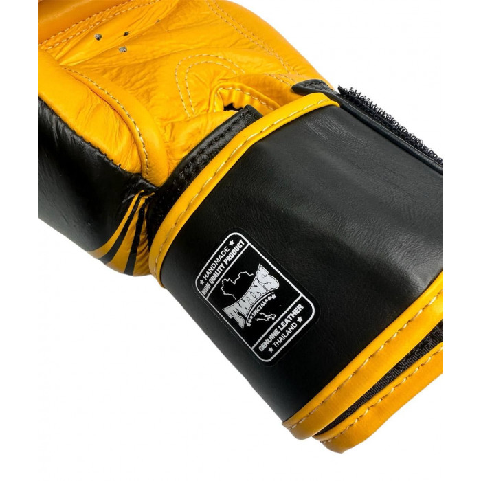 Боксерские перчатки Twins FBGVL3-43 yellow black 10 oz