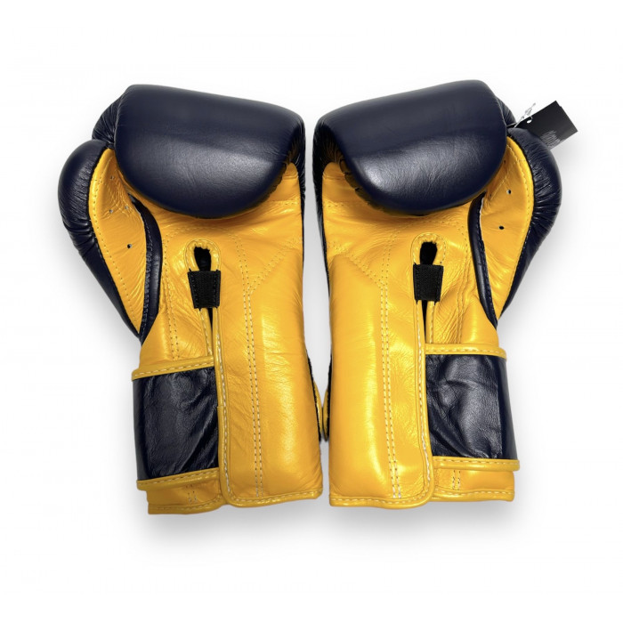 Боксерские перчатки Fairtex BGV9 blue navy yellow 10 oz