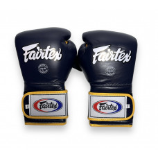 Боксерские перчатки Fairtex BGV9 blue navy yellow 12 oz