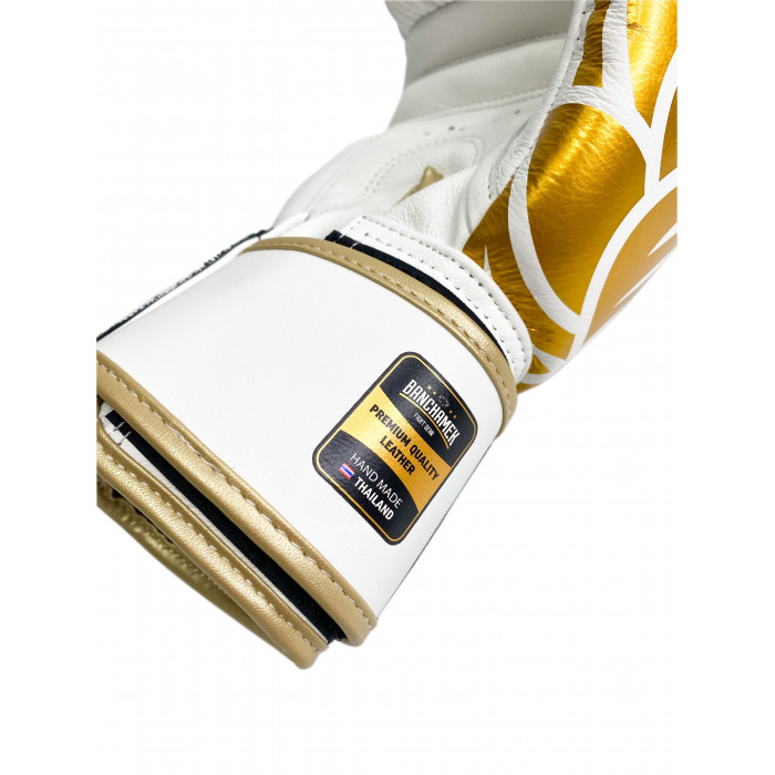Премиальные боксерские перчатки Banchamek Gym BGL-GL3 white 12 oz