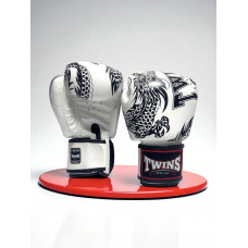 Боксерские перчатки TWINS FBGVL3-49 white black 10 oz