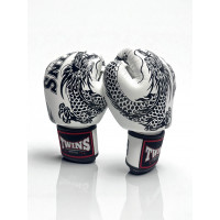 Боксерские перчатки TWINS FBGVL3-49 white black 12 oz