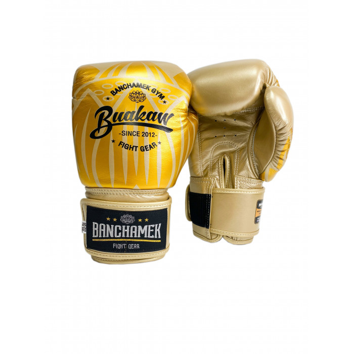 Премиальные боксерские перчатки Banchamek Gym BGL-GL3 gold 14 oz