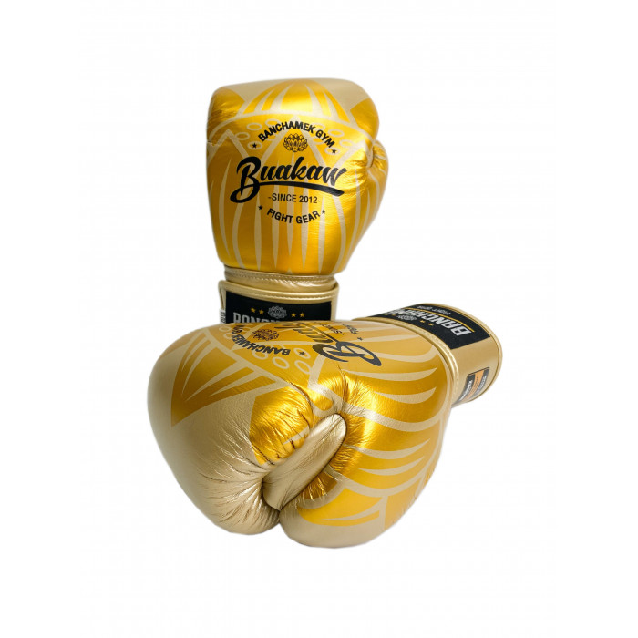 Премиальные боксерские перчатки Banchamek Gym BGL-GL3 gold 14 oz