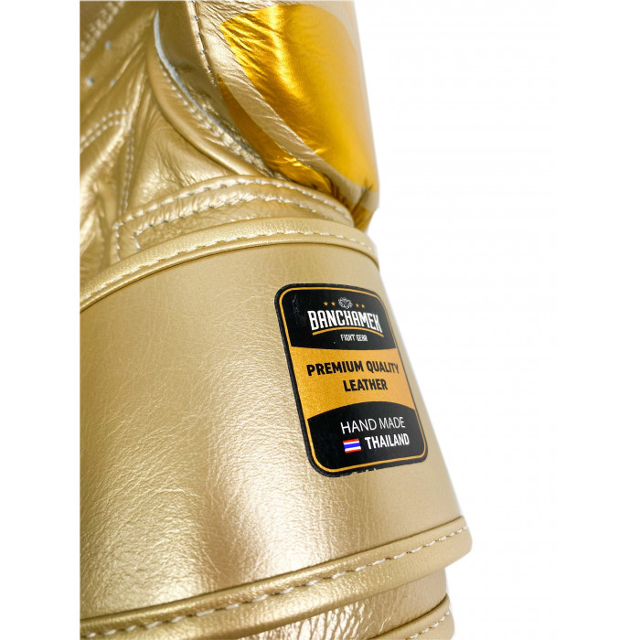 Премиальные боксерские перчатки Banchamek Gym BGL-GL3 gold 14 oz