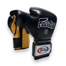 Боксерские перчатки Fairtex BGV9 black yellow 12 oz