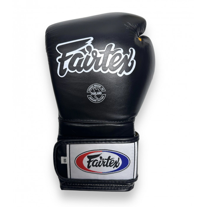 Боксерские перчатки Fairtex BGV9 black yellow 12 oz