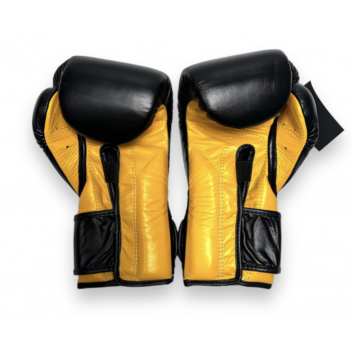 Боксерские перчатки Fairtex BGV9 black yellow 14 oz