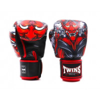 Боксерские перчатки Twins FBGVL3-58 (Кабуки) red 14 oz