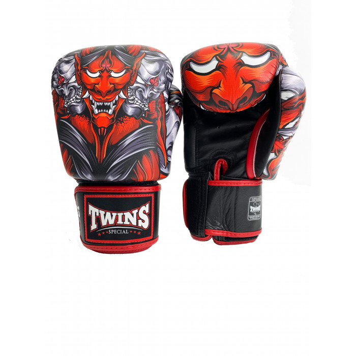 Боксерские перчатки Twins FBGVL3-58 (Кабуки) red 14 oz