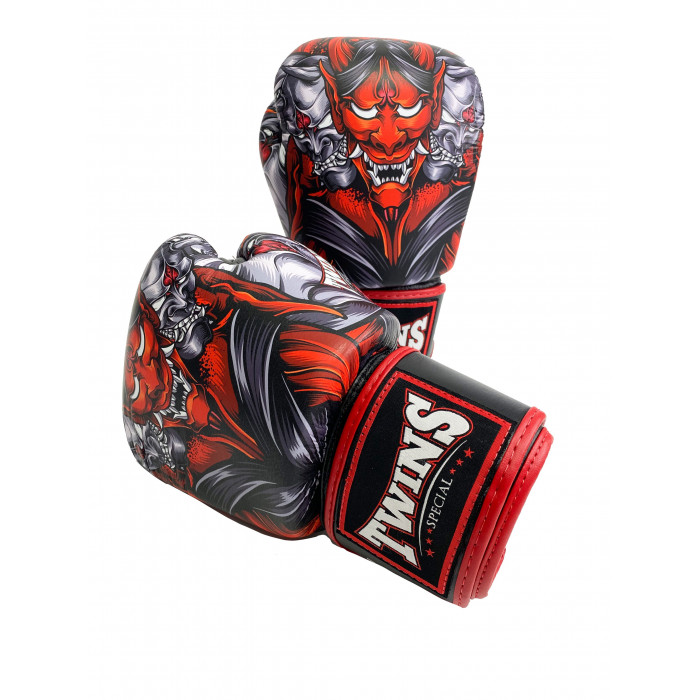 Боксерские перчатки Twins FBGVL3-58 (Кабуки) red 14 oz